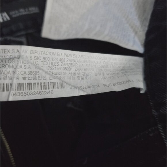 Zara Tapered Charcoal Black Stone Wash Mom Jeans L.E. - Picture 12 of 16